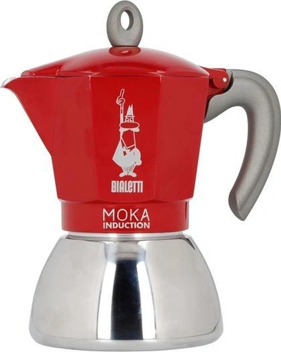 Bialetti Moka Induction 6 Rood