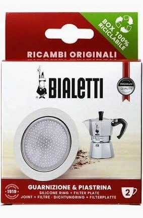 Bialetti Filterplaatje Moka Induction + 1 Siliconen Ring - 2/c
