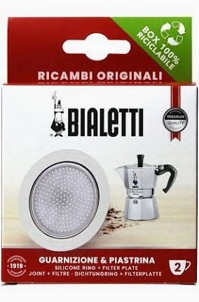 Bialetti Filterplaatje Moka Induction + 1 Siliconen Ring - 2/c