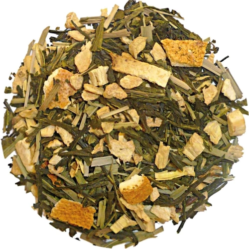Sencha-Sinaasappel-Gember- Losse thee 