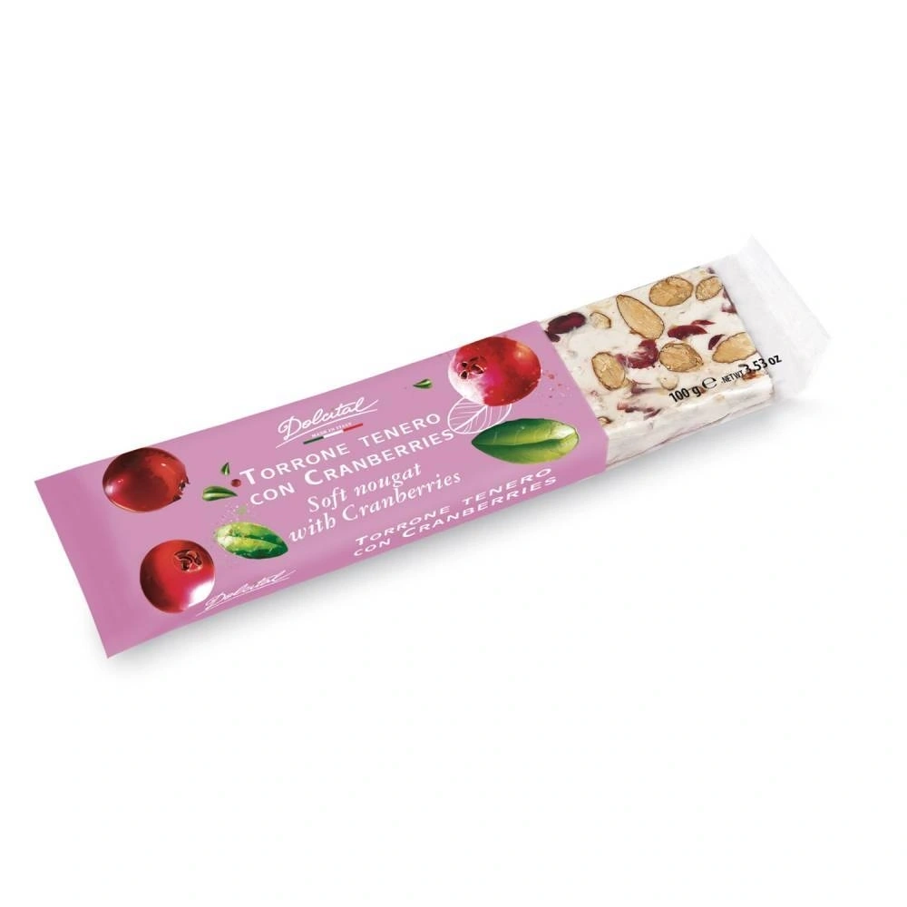 Soft Nougat - Dolcital - Torrone Cranberries